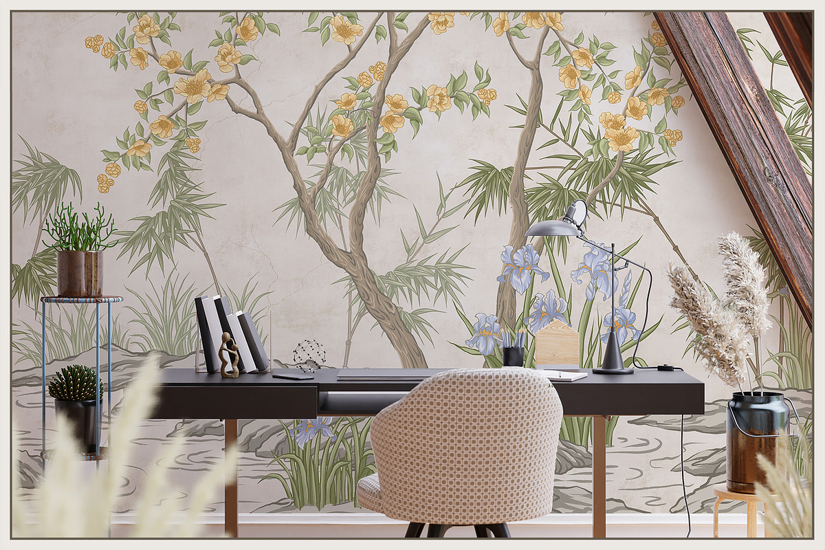 Fresco collection Chinoiserie, a Wallpaper Graphic by Natalia0307 (Photo 8 of 11)