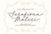 Serafiona Maleri Elegant Handwritten, a Script Font by Letterena Studios Script (Thumbnail 1 of 15)