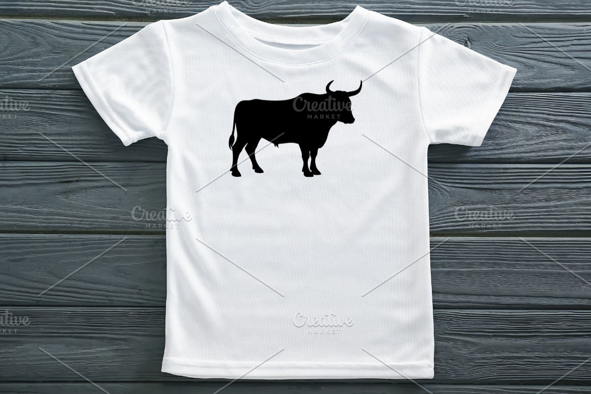 Bull Silhouette SVG, an Animal Illustration by newminddesign (Photo 7 of 10)