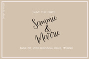 samantha script, a Script Font by akrtype (Thumbnail 5 of 7)