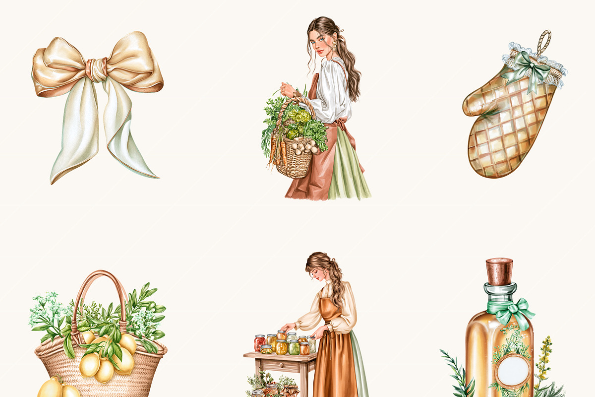 Watercolor Meal Prep Grocery, an Object Illustration by BusyDaydesign (Photo 6 of 9)