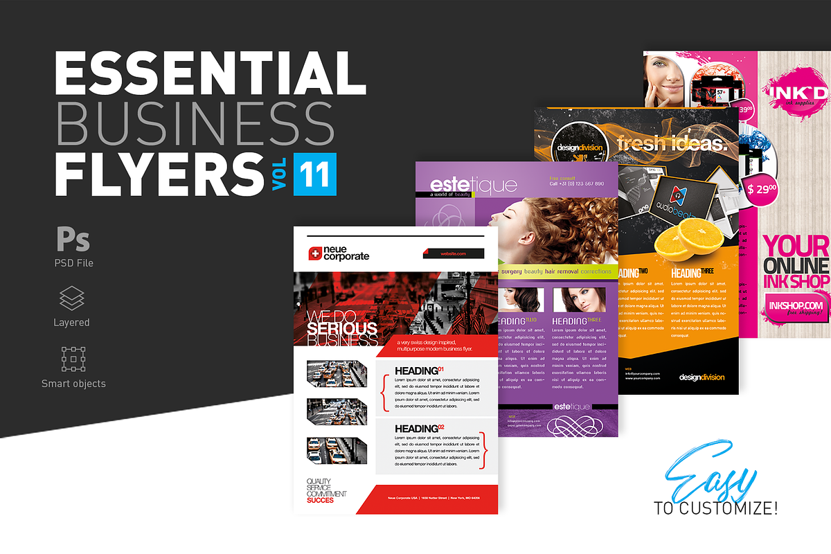 Essential Business Flyers Vol 11, a Flyer Template by Reclameworks