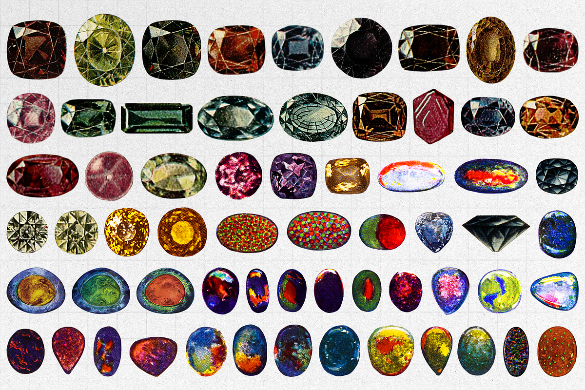 Gemstone Illustrations [1200+ PNG's], an Object Graphic by Meglenov (Photo 9 of 28)
