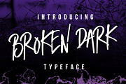 Broken Dark Typeface, a Font by QueenType (Thumbnail 1 of 5)