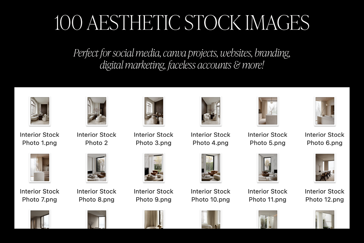 100 Interior Aesthetic Stock Images, an Architecture Photo by Digital Asset Co (Photo 3 of 7)