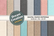 Cotton Texture Fabric Digital Paper, a Texture Graphic by Dream Creation (Thumbnail 1 of 5)