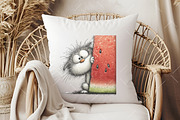 Summer Cat Enjoy Watermelon Clipart, an Illustration by OK Design (Thumbnail 6 of 6)