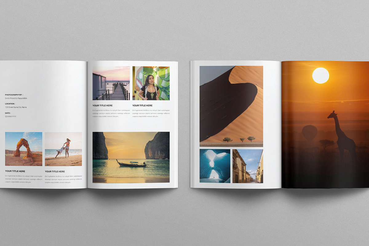 Photo Album Book Template, a Magazine Template by E-Type (Photo 7 of 8)