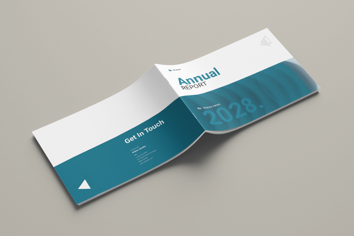 Annual Report Landscape Layout, a Brochure Template by Pixelpick (Photo 9 of 9)