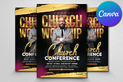 Church Worship Flyer Canva, a Social Media Template by Design Up (Thumbnail 2 of 3)