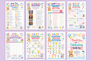 Baby Shower Games & Activities Book, a Stationery Template by Designmela01 (Thumbnail 4 of 6)