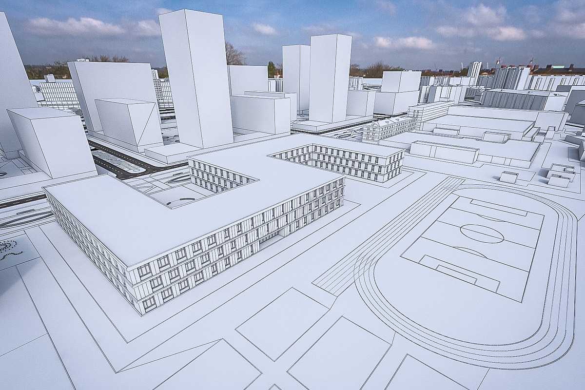 Residential and Industrial UrbanArea, an Architecture 3D Model by 3DNUTS (Photo 15 of 21)