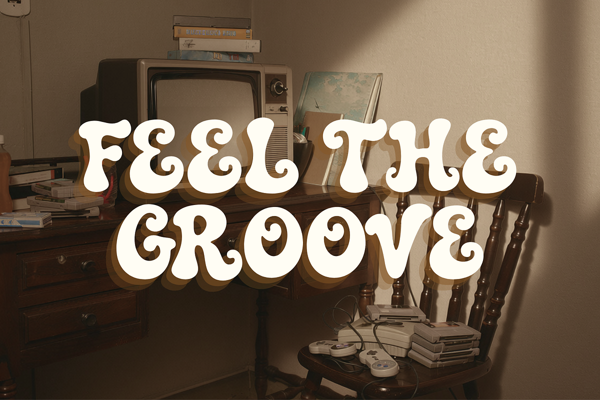 Toasty Morning Bold Groovy Font, a Handwritten Font by Ainun Jinan (Photo 6 of 9)