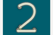 Neon tube font, an Object Graphic by 3D Graphics Shop (Thumbnail 16 of 38)