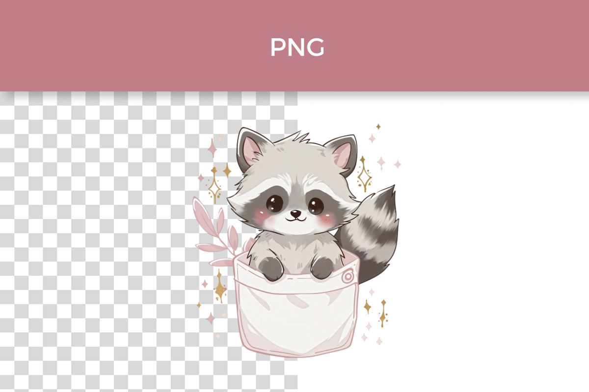 Pocket Animal Friends Clipart Bundle, an Animal Illustration by InkyQueenArt (Photo 2 of 5)