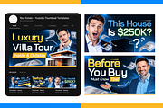 Real Estate YouTubne Thumbnail Pack, a Social Media Template by OnurDemircan (Thumbnail 6 of 6)