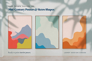 Mid-Century Posters & Retro Shapes 3