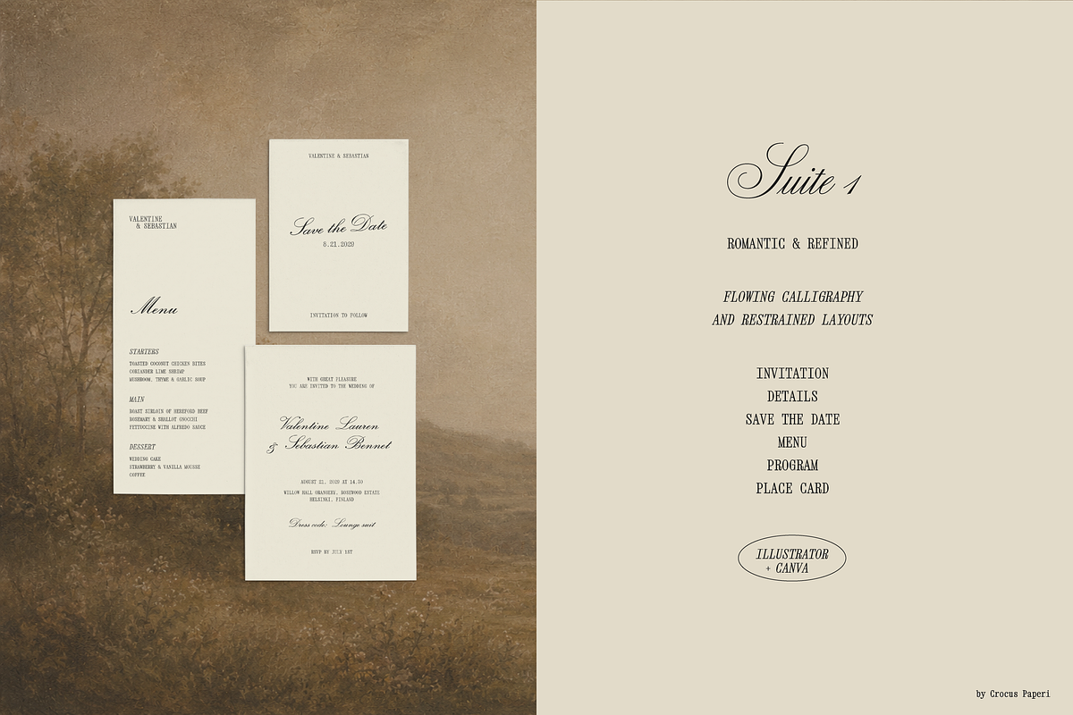 HEIRLOOM WEDDING | 48 templates, an Invitation Template by Crocus Paperi (Photo 3 of 19)