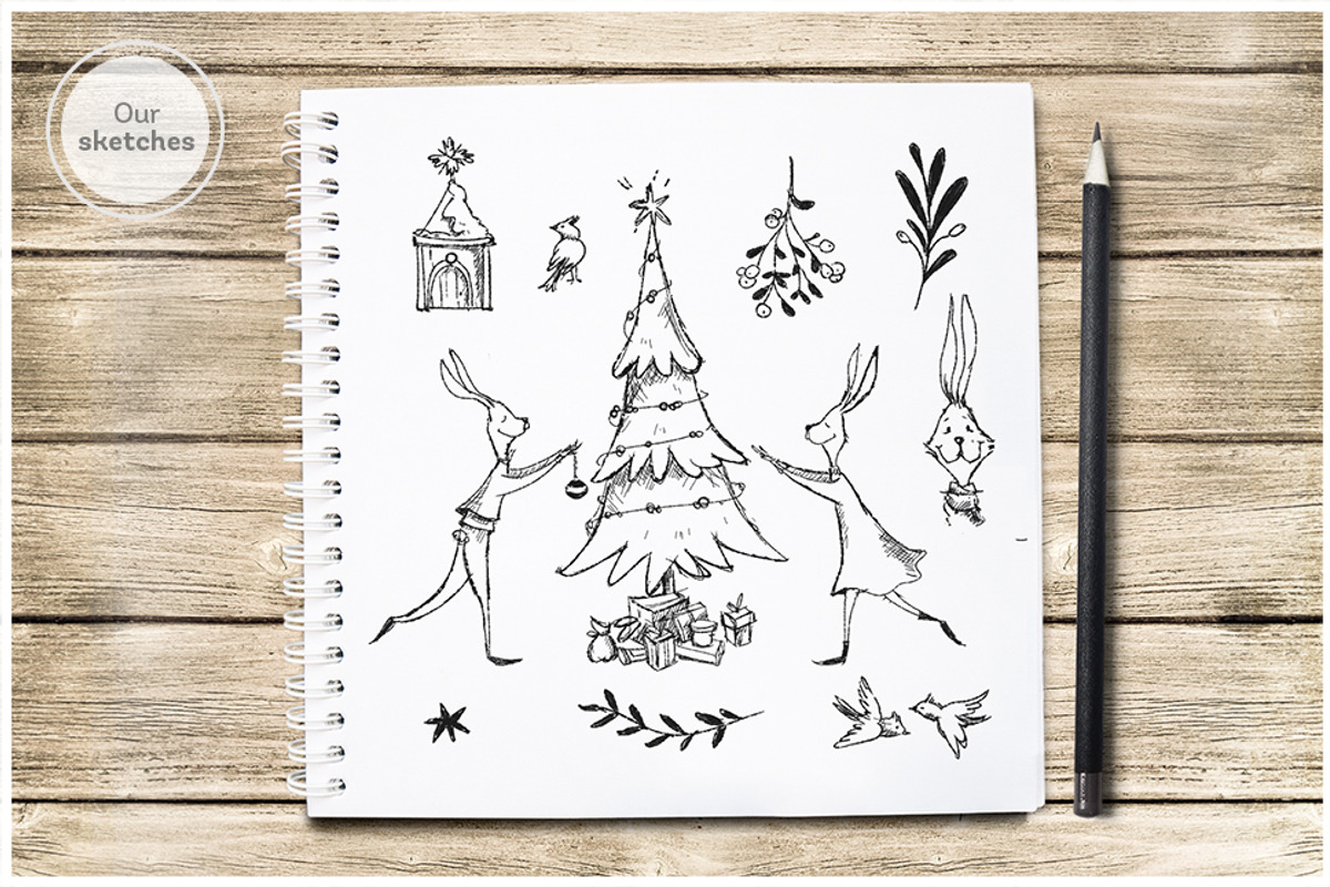 Vintage Christmas Collection, a Decorative Illustration by Yeticrab (Photo 10 of 11)