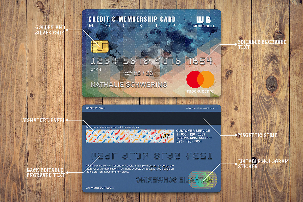 Credit Card Mockup, a Product Mockup by Honnum Graphic Art (Photo 11 of 14)