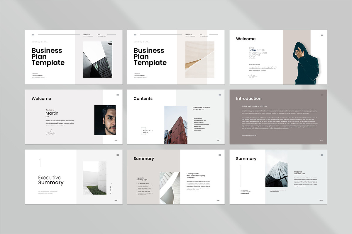 Business Plan PowerPoint Template, a Presentation Template by creathrivestudio (Photo 10 of 37)