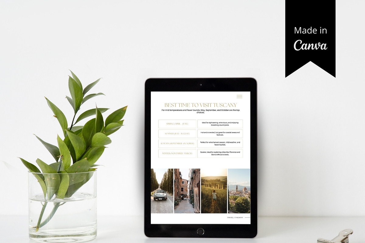 Tuscany Travel Itinerary Template, a Magazine Template by Pulsecolor (Photo 6 of 9)