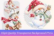 Funny Snowman Clipart Bundle, a Seasonal Illustration by Ink Gallery (Thumbnail 3 of 7)