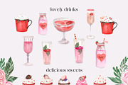 Sweet Valentine's Watercolor, a Food Illustration by Catch the Dream Art (Thumbnail 4 of 18)