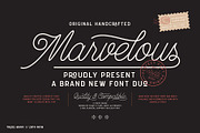 Marvelous Font Duo (Script & Sans), a Script Font by Any-Type® Foundry (Thumbnail 1 of 9)