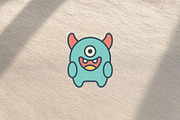 Cute Alien Monster Icon, a Decorative Illustration by Vectorium Studio (Thumbnail 2 of 3)