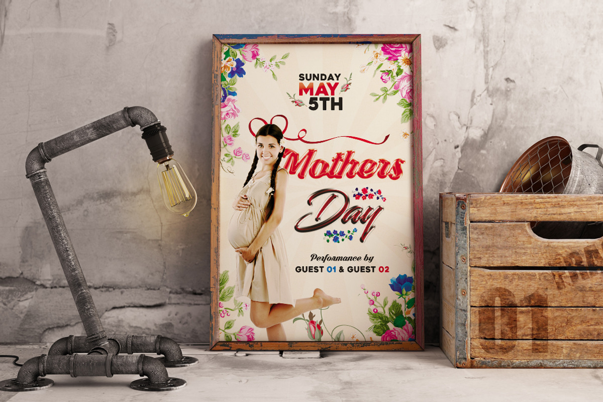 Mother's Day - Flyer / Poster 02, a Flyer Template by VectorMedia (Photo 8 of 8)