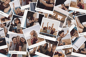 Polaroid Photo Collage Template