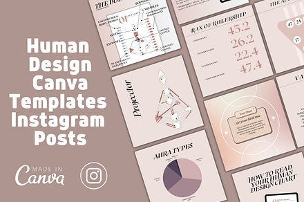 Human Design Canva Templates