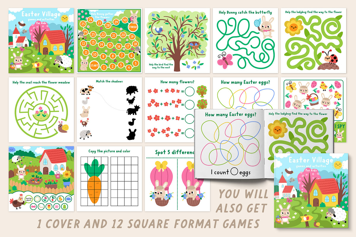 Easter village games and activities, an Education Illustration by Lexi Claus (Photo 11 of 15)