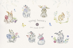 Spring Bunnies. Easter Time.