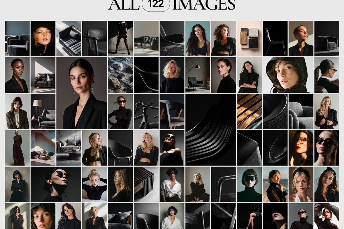 122 Black Fashion Stock Images, a Beauty & Fashion Photo by Welovegraphics (Photo 10 of 10)
