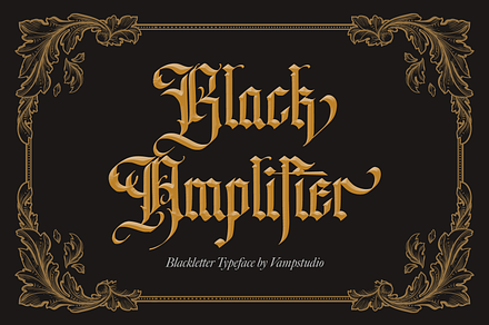 Black Amplifier Blackletter Font
