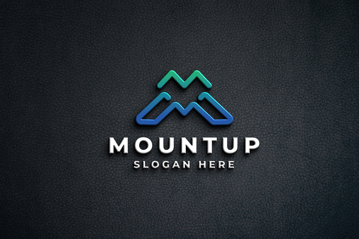 Geometric Mountain Letter M Logo, a Branding & Logo Template by Design_Planet (Photo 2 of 2)