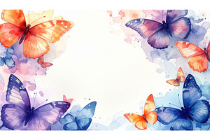 Butterflies in vibrant watercolor, an Animal Photo by Igor Tichonow