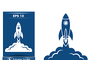 Dynamic Rocket Icon Vector, a Technology Illustration by CarWrap design (Thumbnail 2 of 4)