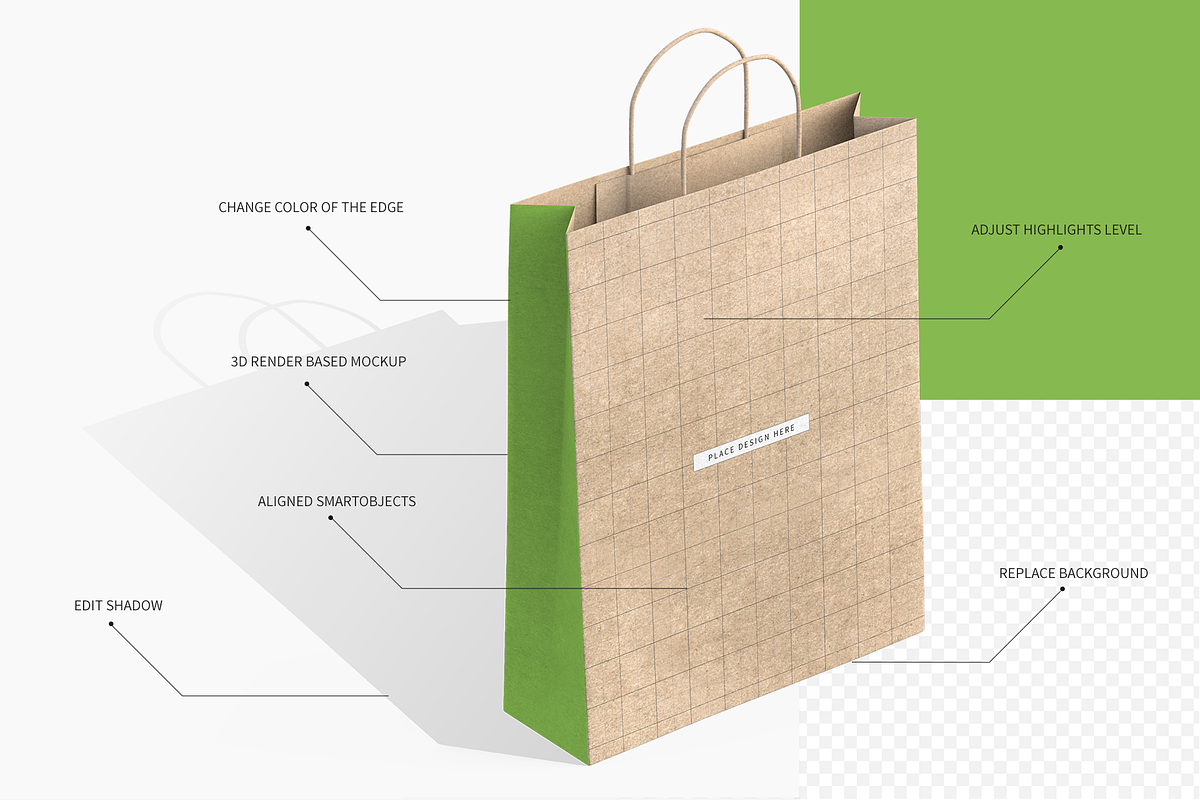 Craft Paper Bag Packaging Mockups, a Packaging Mockup by shaikerintu (Photo 2 of 11)