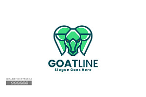 Goat Simple Mascot Logo, a Branding & Logo Template by ivan_artnivora