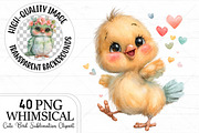 Cute Bird Sublimation PNG Clipart, a Seasonal Illustration by Canvas Craft (Thumbnail 1 of 10)