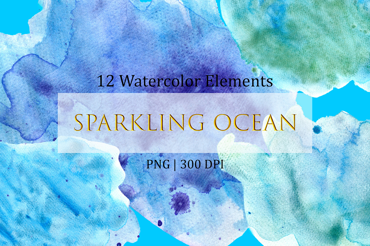 Hand-painted Sparkling Watercolors, a Texture Graphic by Irina (Photo 1 of 9)