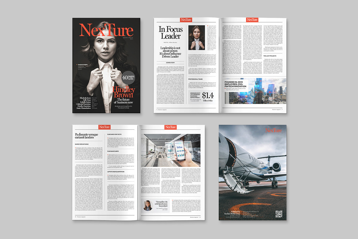 Business Magazine Template, a Magazine Template by BrandPacks (Photo 4 of 6)