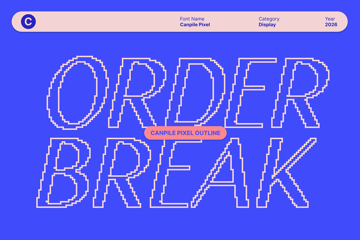 Canpile Pixel, a Sans Serif Font by Craft Supply Co. (Photo 2 of 8)