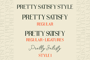 Pretty Satisfy - Luxury Font Duo