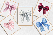 Watercolor Coquette Bow Clipart, a Seasonal Illustration by Rose Art (Thumbnail 5 of 5)