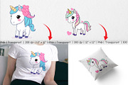 Heart Unicorn Clipart, a Graphic by Artnoy (Thumbnail 3 of 5)