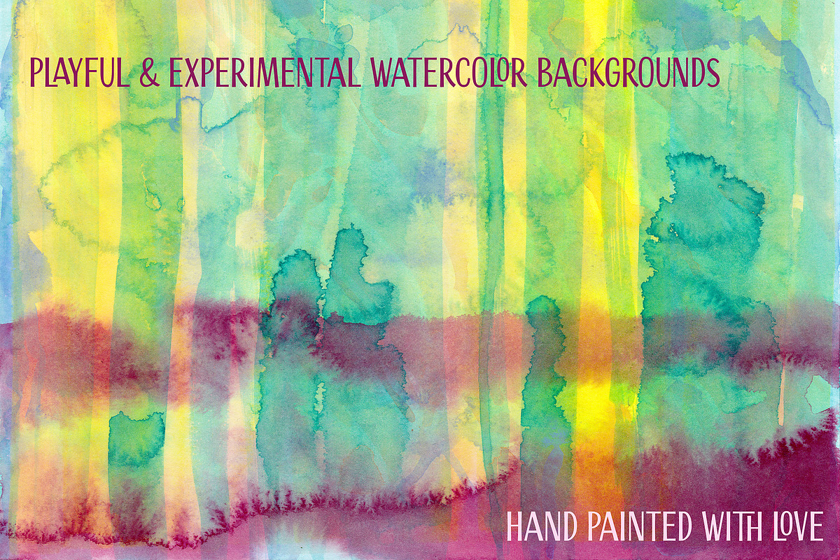 Experimental Watercolor Backgrounds, a Texture Graphic by Maya's Art Adventures (Photo 2 of 11)